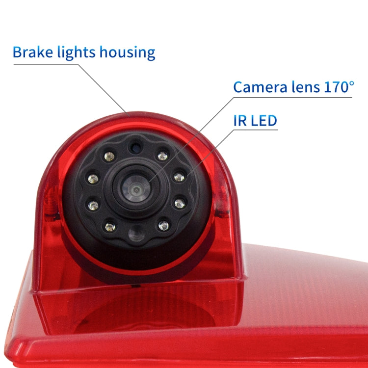 PZ462 Car Waterproof Brake Light View Camera + 7 inch Rearview Monitor for Renault / Nissan / Opel, PZ462 + 7 inch Rearview Monitor