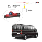 PZ460 Car Waterproof HD High Position Brake Light View Camera + 7 inch Rearview Monitor for Fiat / Citroen / Peugeot, PZ460  + 7 inch Rearview Monitor