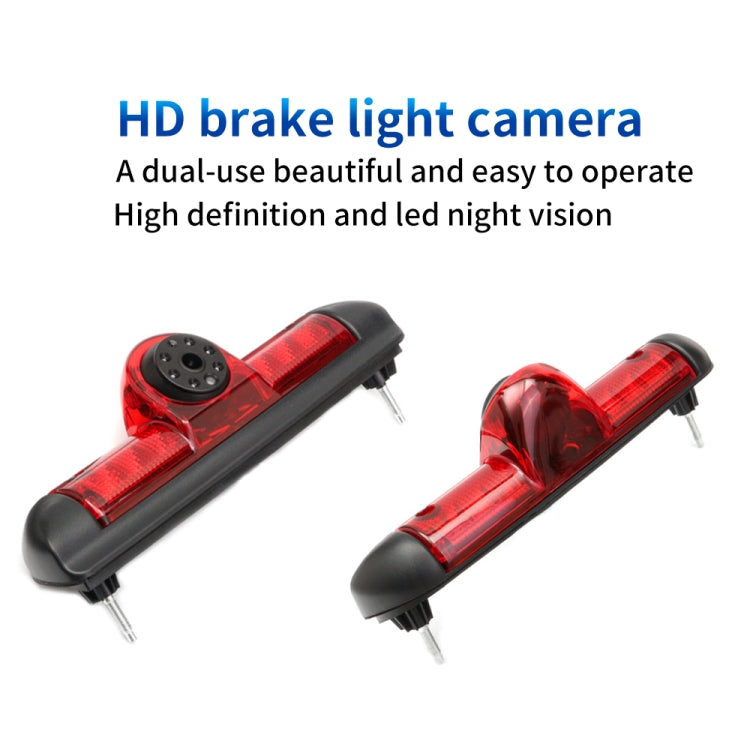 PZ460 Car Waterproof HD High Position Brake Light View Camera + 7 inch Rearview Monitor for Fiat / Citroen / Peugeot, PZ460  + 7 inch Rearview Monitor