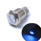 Momentary Reset Switch Push Button 16mm 12V for Car Motorcycle Horn Speaker, Horn Speaker