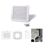 12V White Air Vent with Fan RV Trailer Caravan Mute Side Air Ventilation, A0672-01