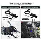 Universal Car Super Quick Dual Port USB Charger Power Outlet Adapter with LED Digital Voltmeter