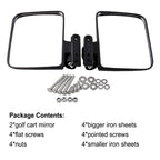 Side Mirror Rear View Mirror for Golf Carts, MR020