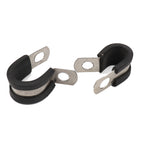 10 PCS Car Rubber Cushion Pipe Clamps Stainless Steel Clamps, Size: 13/8 inch (42mm), Size: 13/8 inch (42mm)