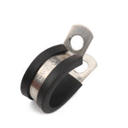 10 PCS Car Rubber Cushion Pipe Clamps Stainless Steel Clamps, Size: 2 inch (50mm), Size: 2 inch (50mm)