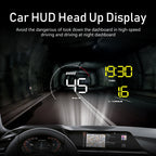 A9 5.5 inch Universal Car OBD2 HUD Vehicle-mounted Head Up Display, A9(Blue), A9(Yellow)