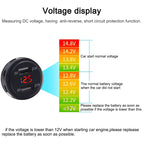 Universal Car Dual Port USB Charger Power Outlet Adapter 4.2A 5V IP66 with LED Digital Voltmeter + 60cm Cable, 4.2A Voltmeter + 60cm Cable(Red Light), 4.2A Voltmeter + 60cm Cable(Blue Light), 4.2A Voltmeter + 60cm Cable(Green Light)