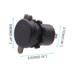 Universal Car Dual Port USB Charger Power Outlet Adapter 3.1A 5V IP66 with LED Digital Voltmeter + 60cm Cable, 3.1A Voltmeter + 60cm Cable(Green Light), 3.1A Voltmeter + 60cm Cable(Red Light), 3.1A Voltmeter + 60cm Cable(Blue Light)