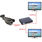 Coaxial AHD / CVI / TVI 1 into 2 Video Signal Splitter, 1 into 2