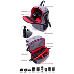 Multi-functional Waterproof Nylon Shoulder Backpack Padded Shockproof Camera Case Bag for Nikon Canon DSLR Cameras