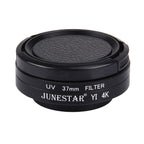 JUNESTAR for Xiaomi Xiaoyi Yi II 4K Sport Action Camera Proffesional 37mm UV Filter + Lens Protective Cap, UV Filter+Lens Cap