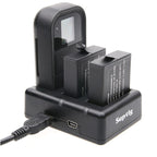 Dual Batteries Charger + Remote Control Charger with USB Cable for GoPro HERO7 Black /6 /5 (AHDBT-501), Batteries not included, Battery+Remote Control Charger