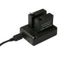 BC-AZ16 Digital Camera USB Dual Batteries Charger for Xiaomi Xiaoyi II 4K, For Xiaomi Xiaoyi II 4K