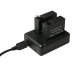 BC-AZ16 Digital Camera USB Dual Batteries Charger for Xiaomi Xiaoyi II 4K, For Xiaomi Xiaoyi II 4K