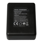 BC-AZ16 Digital Camera USB Dual Batteries Charger for Xiaomi Xiaoyi II 4K, For Xiaomi Xiaoyi II 4K