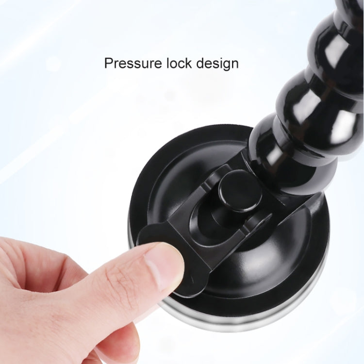 Extended Suction Cup Jaws Flex Clamp Mount with Cold Shoe Phone Clamp, Extended Suction Cup Mount with Cold Shoe Phone Clamp