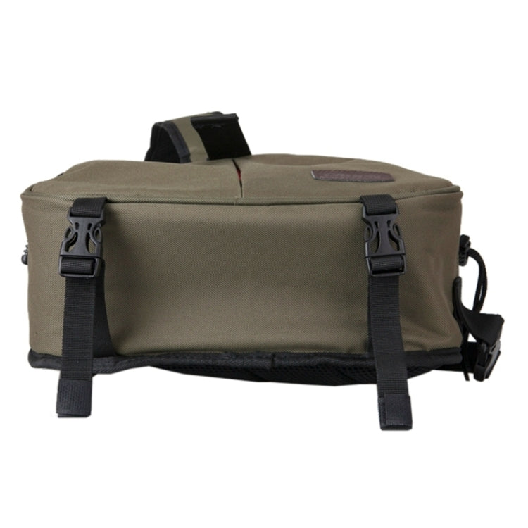 CADEN Triangle Shape Tscope Sling Shoulder Cross Digital Camera Bags Case Soft Bag with Rain Cover for Canon Nikon Sony K1, Size: 36*31*15cm