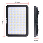 YELANGU YLG0504B 204 LEDs 1000LM 3300-5600K No Polar Dimmable Studio Light Video & Photo Light for Canon, Nikon, DSLR Cameras, 204 LEDs