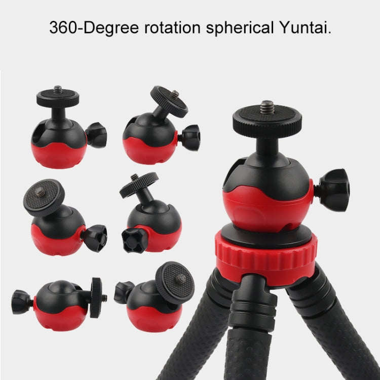 Mini Octopus Flexible Tripod Holder with Phone Clamp for iPhone, Galaxy, Huawei, DJI, Insta360, GoPro and Other Action Cameras, GP271