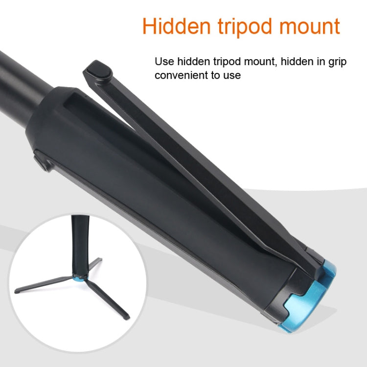 Portable Foldable Tripod Holder Selfie Monopod Stick for DJI, Insta360, GoPro and Other Action Cameras, Length: 23.5-81cm, RUIGPRO