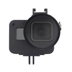 Housing Shell CNC Aluminum Alloy Protective Cage with Insurance Frame & 52mm UV Lens for GoPro HERO7 Black /6 /5, 52mm UV Black, 52mm UV Blue, 52mm UV Red