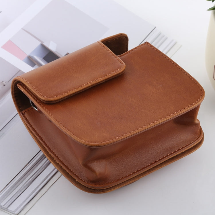 Retro Style Full Body Camera PU Leather Case Bag with Strap for FUJIFILM instax mini 9 / mini 8+ / mini 8, For FUJI mini 9, For FUJI  mini 9