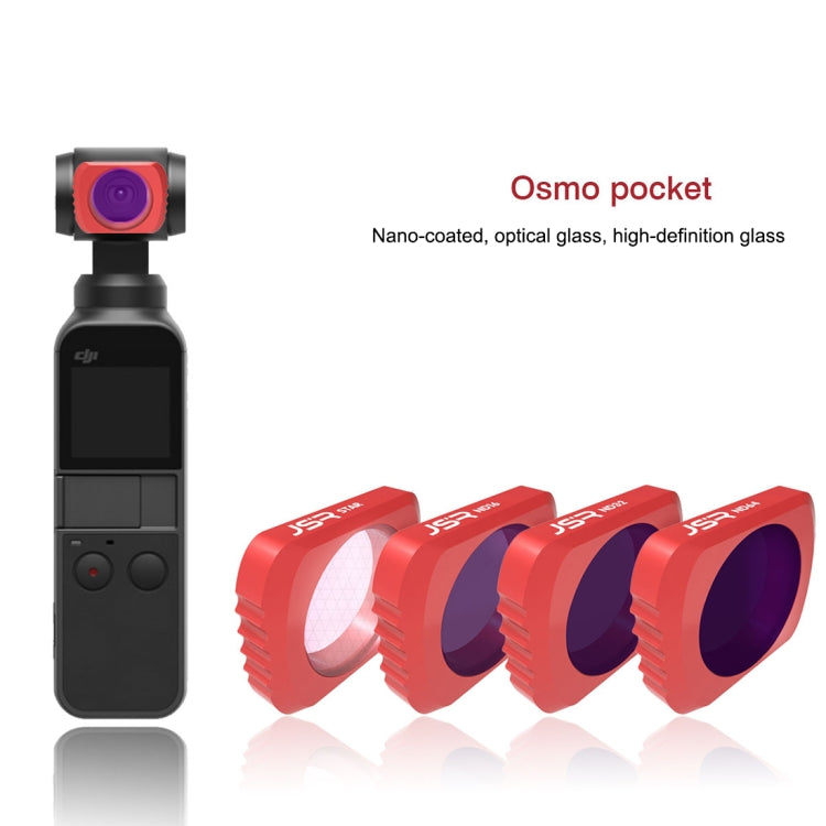 4 in 1  HD Slim ND8 & ND16  & CPL & ND32 & ND64 Lens Filter for DJI OSMO Pocket, CPL+ND8+ND16+ND32+ND64