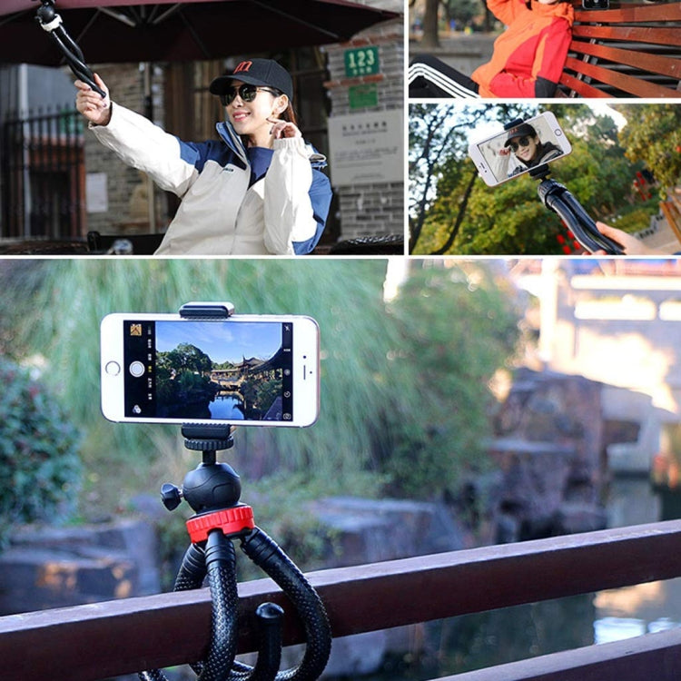 MZ305 Mini Octopus Flexible Tripod Holder with Ball Head for SLR Cameras, DJI / Insta360 / GoPro and Other Action Camera, Size:30cmx5cm, MZ305