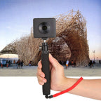 Universal 360 degree Selfie Stick with Red Rope for DJI / Insta360 / GoPro and Other Action Camera with 1/4 Threaded Hole, Length: 210mm-525mm, Length: 21-52cm