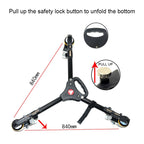 Kingjoy VX-600D Aluminium Alloy Camera Big Wheel Tripod Pulley Base