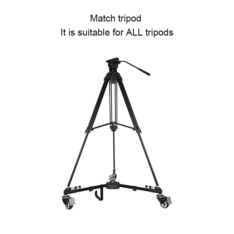 Kingjoy VX-600D Aluminium Alloy Camera Big Wheel Tripod Pulley Base