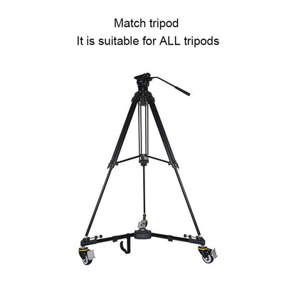 Kingjoy VX-600D Aluminium Alloy Camera Big Wheel Tripod Pulley Base