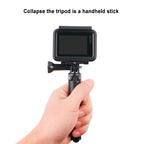 GP456 Tripod Bracket for DJI, Insta360, GoPro and Other Action Cameras and 4-6.8 inch Phones, GP456