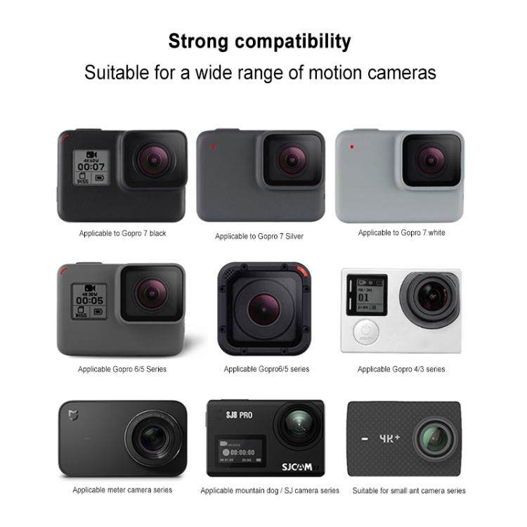 GP456 Tripod Bracket for DJI, Insta360, GoPro and Other Action Cameras and 4-6.8 inch Phones, GP456