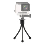 Mini Metal Desktop Tripod Mount with UNC1/4 screw interface for DJI, Insta360, GoPro and Other Action Cameras, Max Load: 0.6kg, Mini Metal Desktop