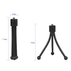 Mini Metal Desktop Tripod Mount with UNC1/4 screw interface for DJI, Insta360, GoPro and Other Action Cameras, Max Load: 0.6kg, Mini Metal Desktop