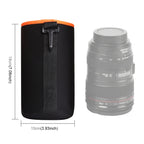 SLR Camera Lens Bag Micro Single Lens Bag Lens Inner Bile Bag Waterproof Protective Case Plus Velvet Thickening, Diameter: 10cm, Height: 18cm, Diameter: 10cm, Height: 18cm