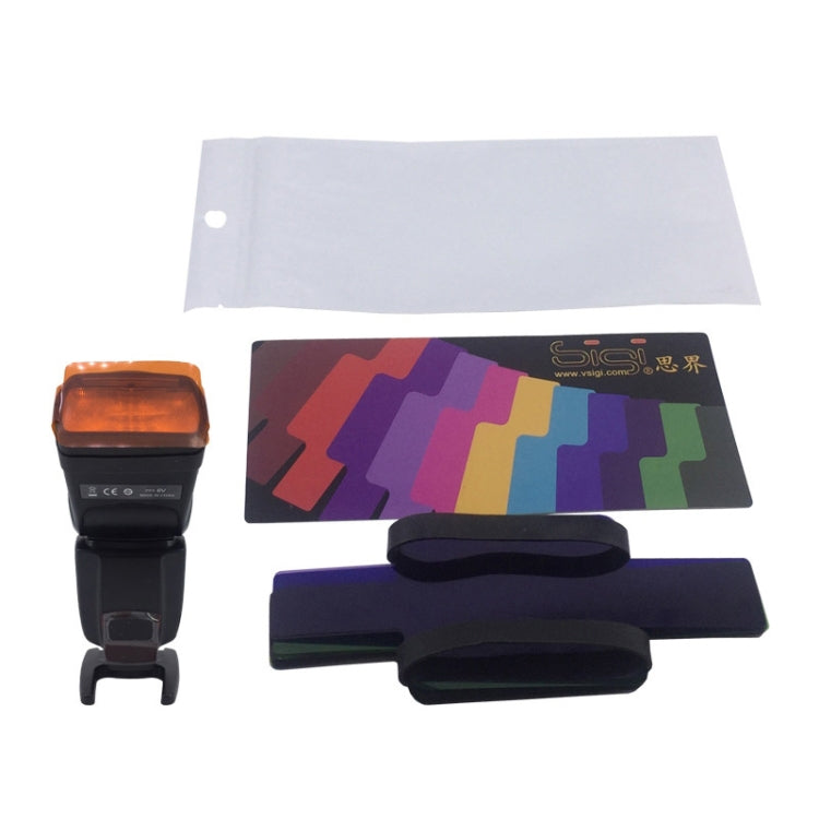 12 PCS SiGi SG120 12-color Filter Set Camera Top Flash Accessories Temperature Filter, 12-color
