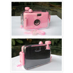 SUC4 Flowers Pattern Retro Film Camera Mini Point-and-shoot Camera for Children 5m Waterproof, Flowers Pattern