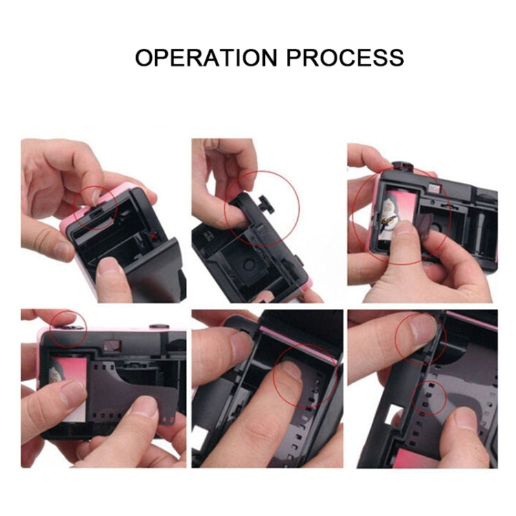 SUC4 5m Waterproof Retro Film Camera Mini Point-and-shoot Camera for Children, Baby Blue, White, Yellow, Black White, Pink
