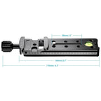 FVR-150 Multi-Purpose 150mm Vertical Nodal Slide Clamp Rail for Fisheyes Lens & Wide-angle Lens, Compatible with Arca Swiss RRS Clamp, FVR-150
