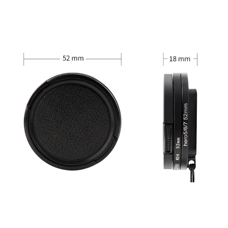 RUIGPRO for GoPro HERO 7/6 /5 Professional 52mm 10X Close-up Lens Filter with Filter Adapter Ring & Lens Cap, 10X Close-up Lens