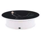 20cm 360 Degree Electric Rotating Turntable Display Stand Photography Video Shooting Props Turntable, Load 1.5kg, Powered by Battery & USB, 20cm/Powered by Battery or USB(W+B), 20cm/Powered by Battery or USB(B), 20cm/Powered by Battery or USB(W)