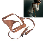 Quick Release Anti-Slip Shoulder Leather Harness Camera Strap with Metal Hook for SLR / DSLR Cameras (Left Shoulder), Left Shoulder, Right Shoulder