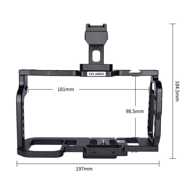 YELANGU C9-A YLG0911A Handle Video Camera Cage Stabilizer for DJI BMPCC 4K, C9-A