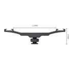 YELANGU YLG0702A Dual Cold Hot Shoe Mount Adapter Aluminum Alloy Extension Bracket, Dual Cold Hot Bracket