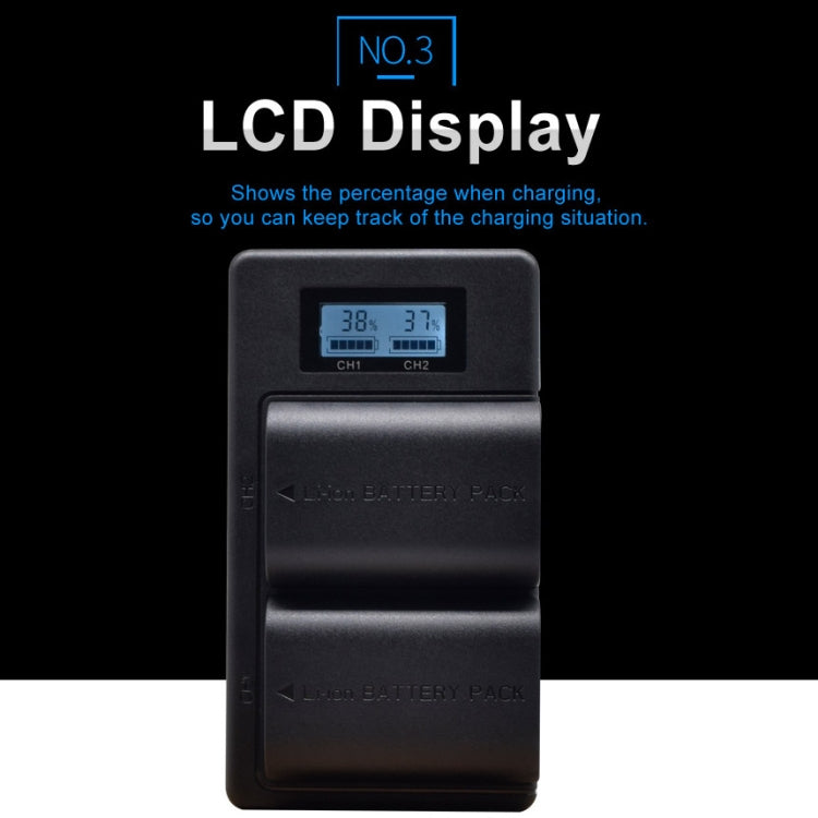 LP-E6 Digital Camera SLR Battery Digital LCD Charger for Canon Series, LP-E6
