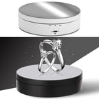 13.8cm Mirror Style USB Charging Smart 360 Degree Rotating Turntable Display Stand Video Shooting Props Turntable for Photography, Load 3kg, 13.8cm Mirror/Powered by USB(W)