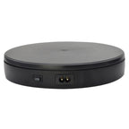 22cm Electric Rotating Turntable Display Stand Live Video Shooting Props Turntable Jewelry Shoes Display Platform, US Plug, 22cm(Black), 22cm(White)