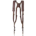 Quick Release Anti-Slip Dual Shoulder Leather Harness Camera Strap with Metal Hook for SLR / DSLR Cameras, Dual Shoulder(Brown), Dual Shoulder(Black)